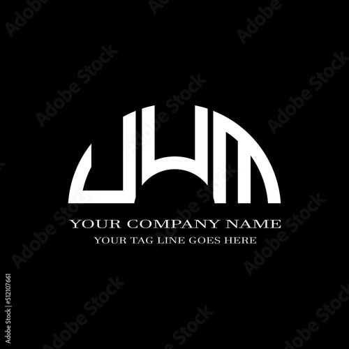 UUM letter logo creative design with vector graphic photo