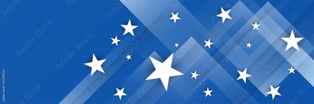 Happy 4th of July Independence day with USA blue banner background. Universal America banner. Memorial day in the united states - remember and honor banner background vector illustration Happy 4th of July Independence day with USA blue banner background. Universal America banner. Memorial day in the united states - remember and honor banner background vector illustration