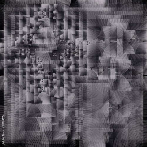 Brutalist Art Inspired Vector Pattern Graphics Made With Bold Abstract Geometric Shapes