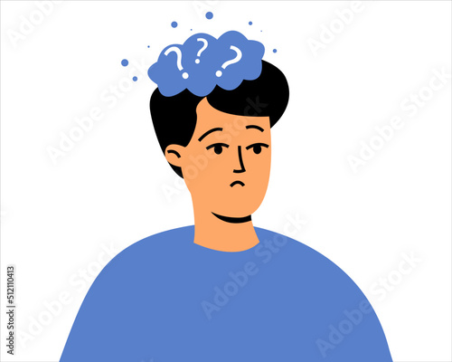 A confused man. A mess in the head, a depressive period