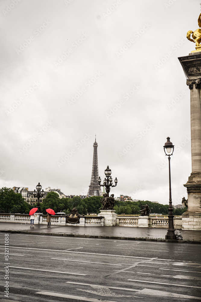 French architecture, Eiffel Tower, Travel to Paris, ч
