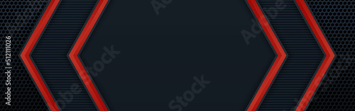 Abstract futuristic black and red gaming background with modern esport shapes. Vector design template technology concept can use element game banner, sport poster, cyber wallpaper, web, advertising