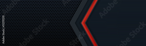 Abstract futuristic black and red gaming background with modern esport shapes. Vector design template technology concept can use element game banner, sport poster, cyber wallpaper, web, advertising