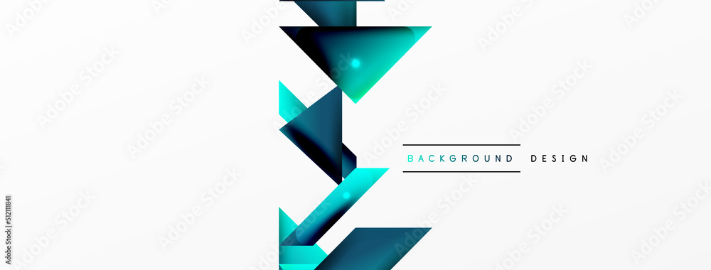 Dynamic 3d geometric abstract background. Triangles and other simple forms composition. Vector Illustration For Wallpaper, Banner, Background, Card, Book Illustration, landing page Dynamic 3d geometric abstract background. Triangles and other simple forms composition. Vector Illustration For Wallpaper, Banner, Background, Card, Book Illustration, landing page