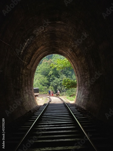 train in the tunnel