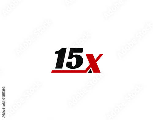 15X, X15 Initial letter logo © Rubel