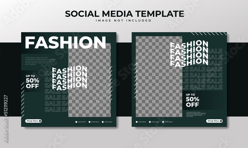 Fashion sale social media post template