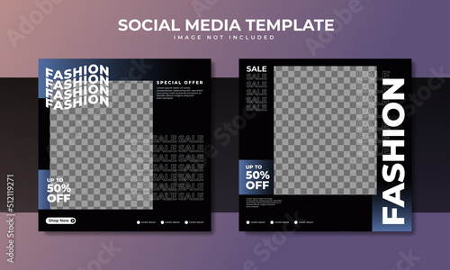 Fashion sale social media post template