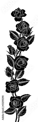 Roses Rose Flowers Design i...