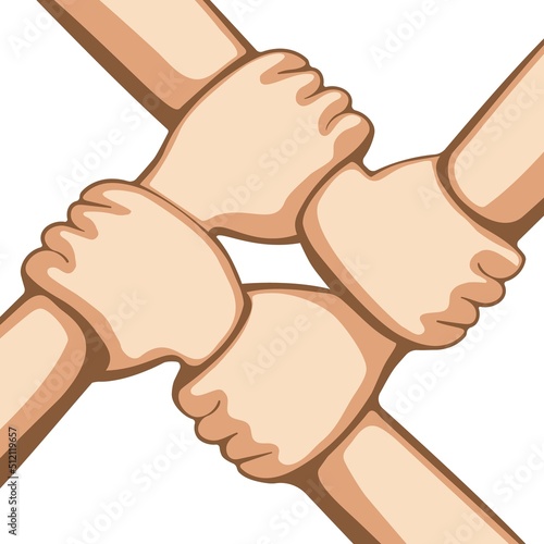 Hands collaboration sign
