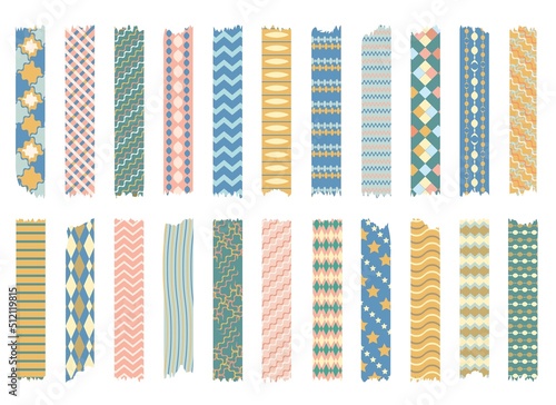 Scrapbooking strips, design tapes