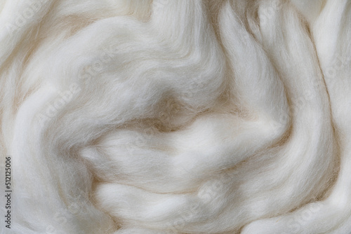 Wool texture as background. White color. photo