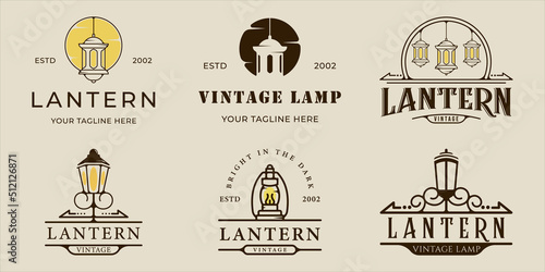 set of sound speaker logo line vintage vector illustration template icon graphic design. bundle collection of various music sign or symbol
