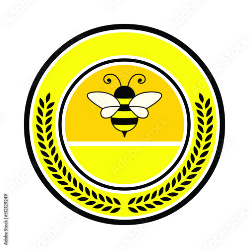 Honeybee badge template