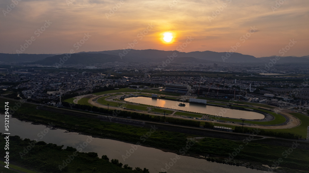 2022年6月　改装中の京都競馬場周辺の風景