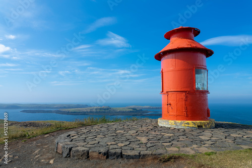 Red lighthouse of Stykkisholmur, Snaefellsnes peninsula, Iceland