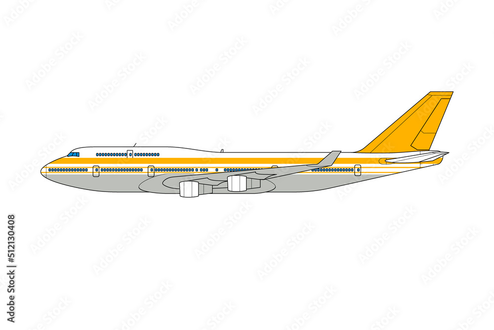 Jumbo, avión de línea de cuatro motores Jumbo, avión de línea de cuatro motores