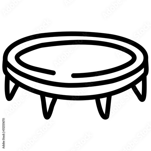 handdrawn trampoline icon