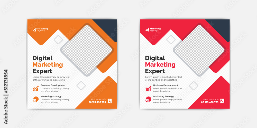 Business promotion social media post template Business promotion social media post template