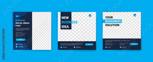 Social media post template for business promotion