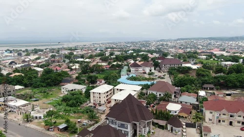 Shot of area View of Lokoja, Kogi State Nigeria photo