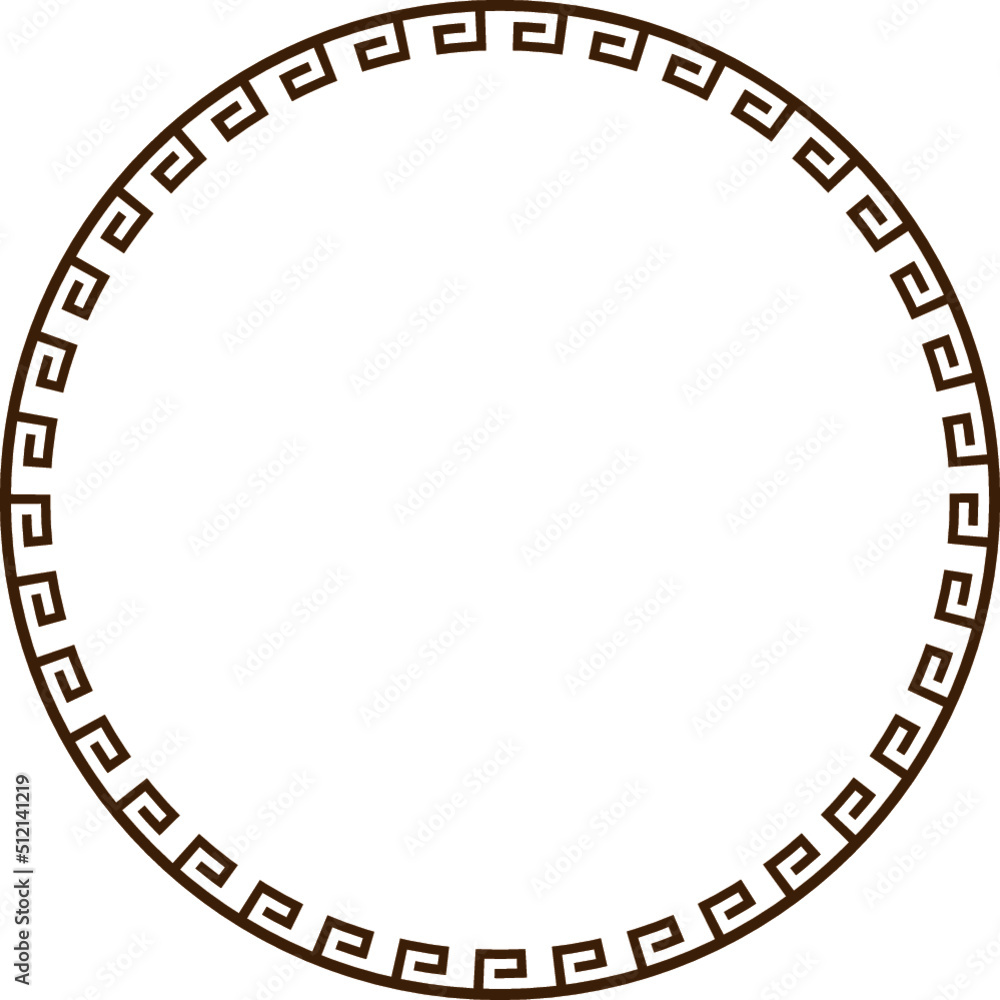 Circle decoration for badge design