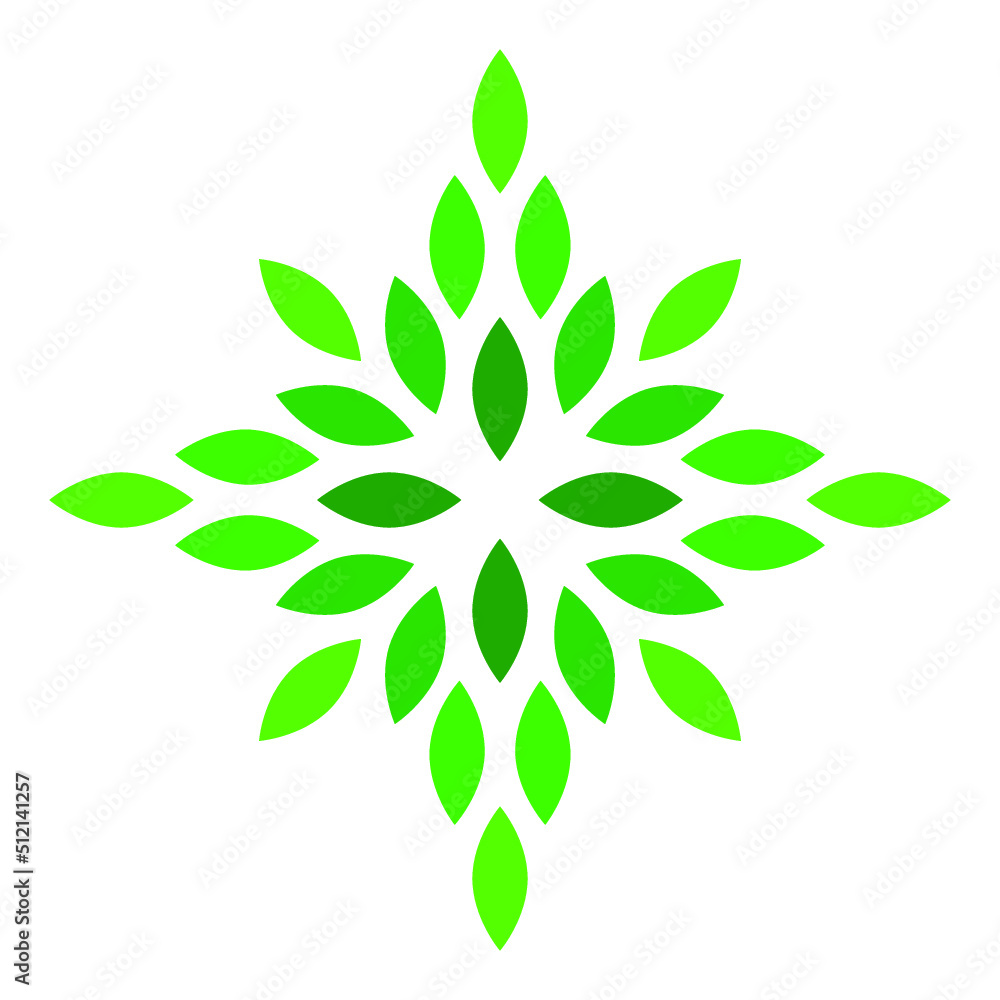 Leaves logo template