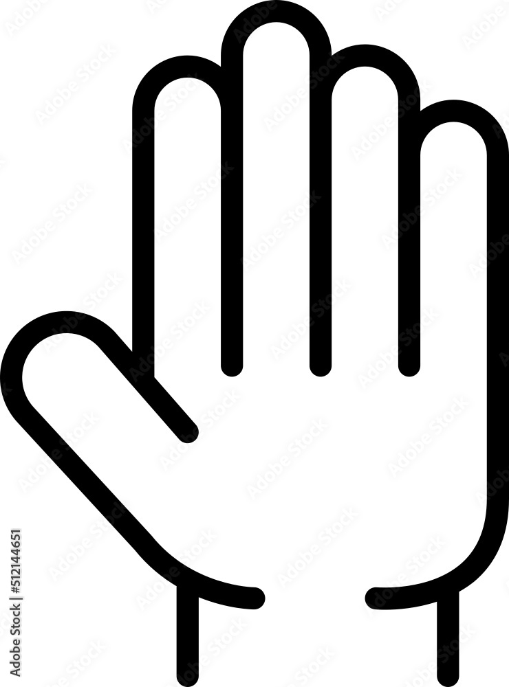 Hand outline icon Hand outline icon