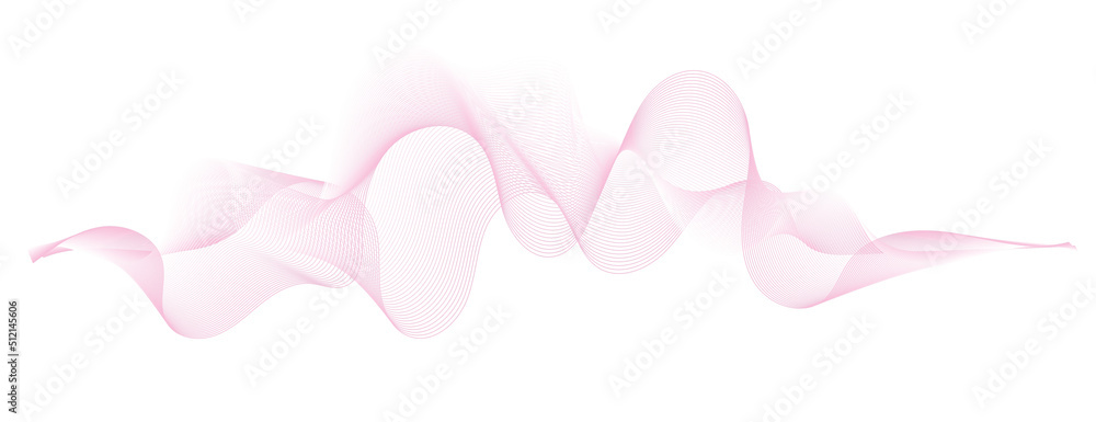 abstract vector pink wave melody lines on white background
abstract vector pink wave melody lines on white background