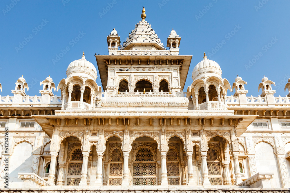 Exterior of the Jaswant Thada cenotaph  in Jodhpur, Rajasthan, India