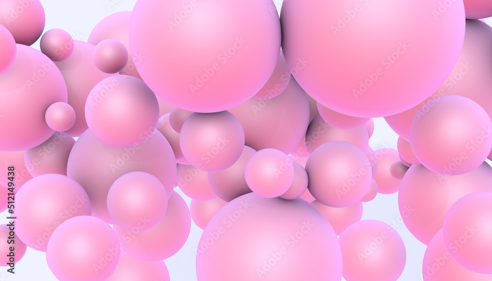 Colored balloons on a white background. 3D render. Festive background Colored balloons on a white background. 3D render. Festive background