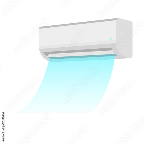 エアコンの冷房。夏イメージ。熱中症対策。