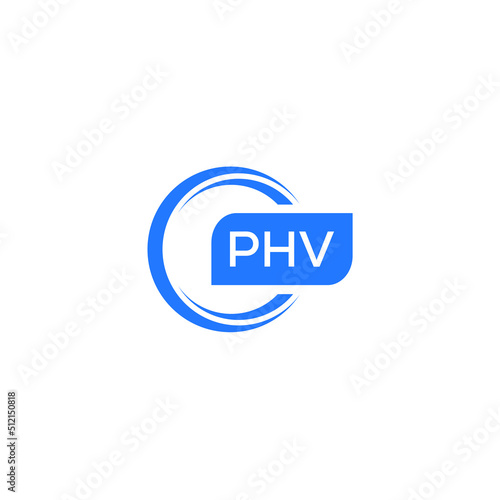 PHV letter design for logo and icon.PHV typography for technology, business and real estate brand.PHV monogram logo.vector illustration.