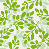 Seamless pattern green leaves. Nature theme, Design for background, wallpaper, wrapping, printing, fabric, apparel and all your creative projects  