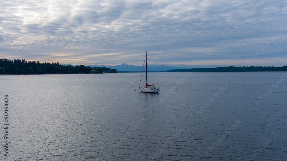 Sailboat on the Puget Sound 