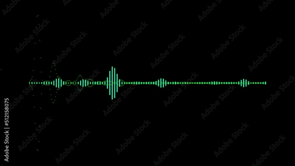 Audio Wave. Music waves oscillate. A digital Sound wave or frequency ...