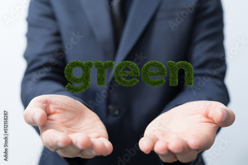 Eco green energy. Mixed media