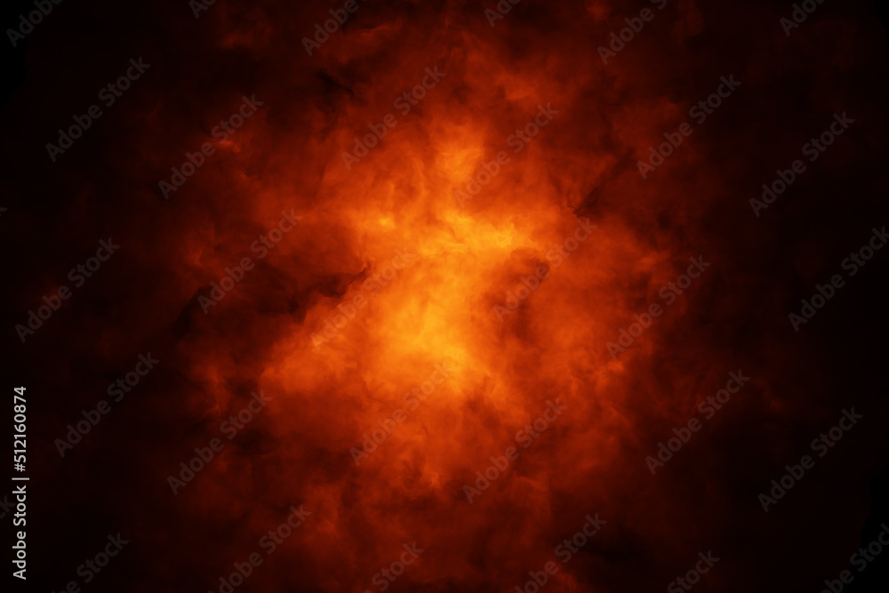 Artistic dark red hot fire flame illustration background.