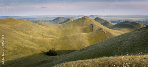 Ural Mountains in the Orenburg region of Russia in June