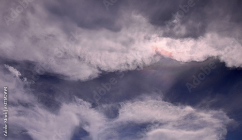  Iridescent Pileus Cloud, Nature background