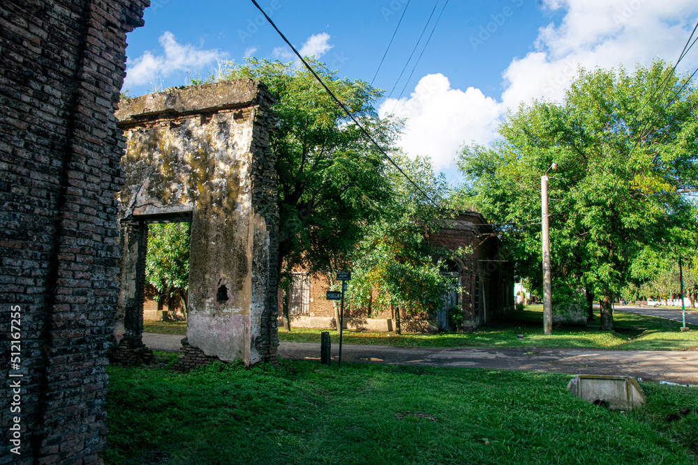 Old constructions in Duggan, an old town in Buenos Aires Province, Argentina