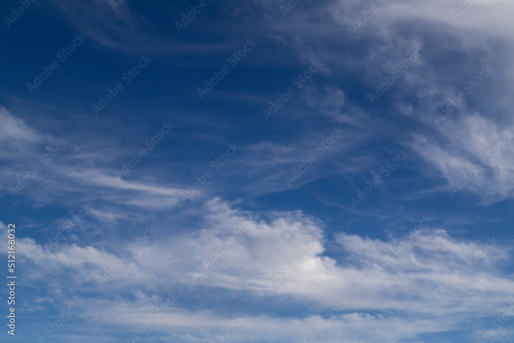 Blue sky cirrus clouds. Blue sky cirrus clouds.