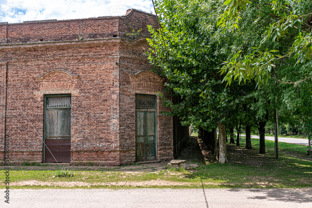 Old constructions in Duggan, an old town in Buenos Aires Province, Argentina