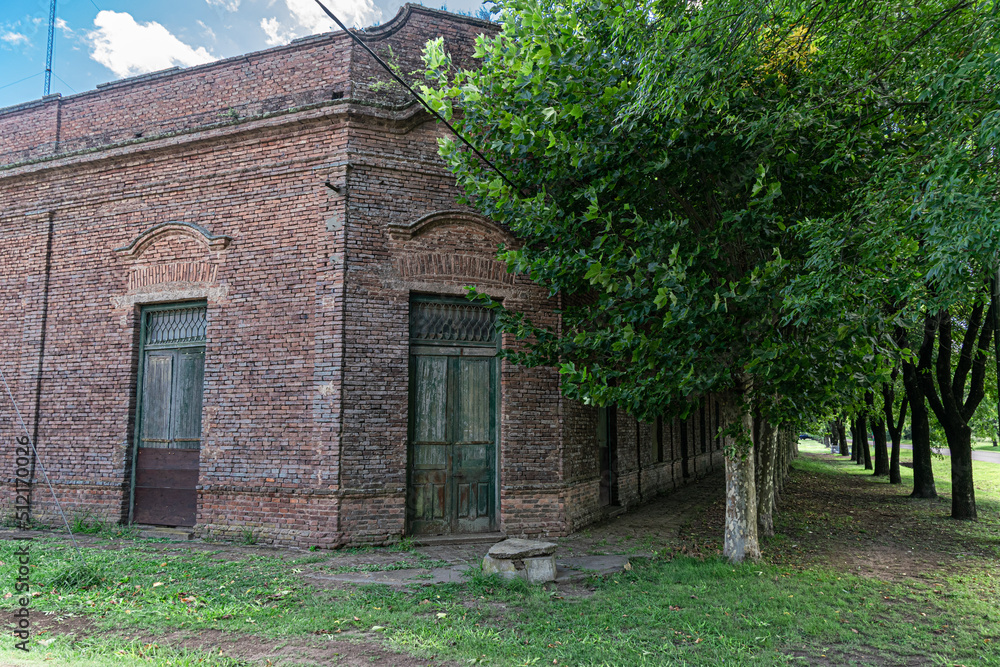 Old constructions in Duggan, an old town in Buenos Aires Province, Argentina