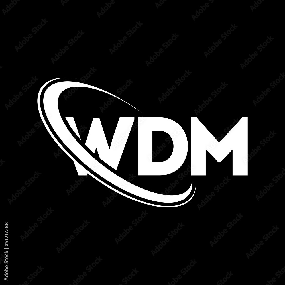 WDM logo. WDM letter. WDM letter logo design. Initials WDM logo linked