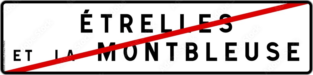 Panneau sortie ville agglomération Étrelles-et-la-Montbleuse / Town exit sign Étrelles-et-la-Montbleuse Panneau sortie ville agglomération Étrelles-et-la-Montbleuse / Town exit sign Étrelles-et-la-Montbleuse