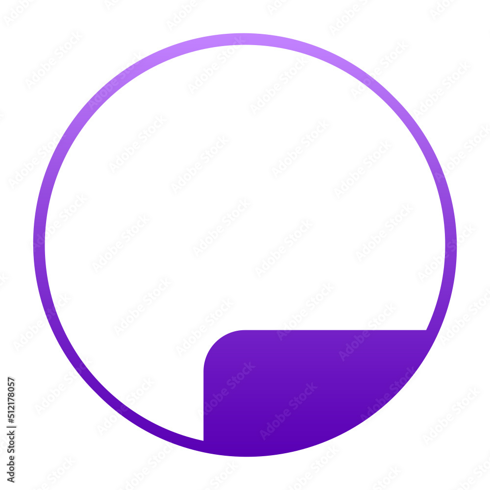 colorful circle label frame
