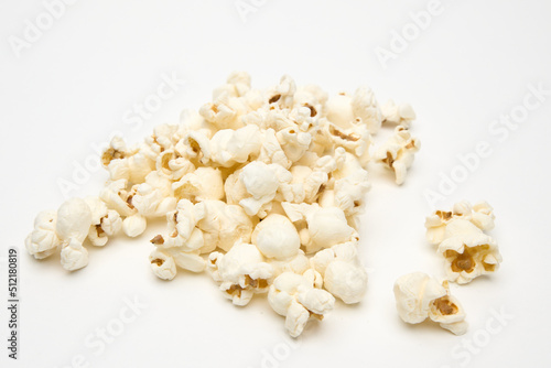 popcorn isolated on white 