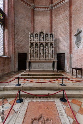 The Church of Santa Maria Gloriosa dei Frari in Venice on a summer day photo