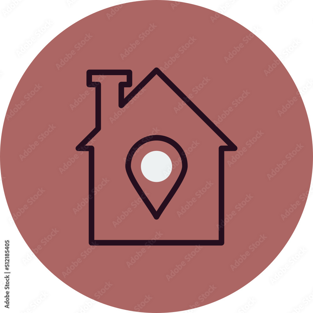 Obraz premium Home Location Icon